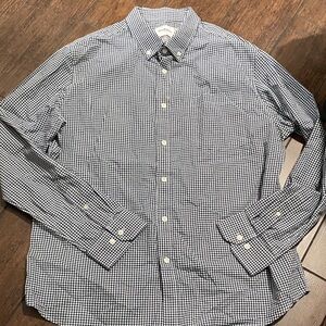 Goodfellow & Co Men's Black and White Gingham Shirt